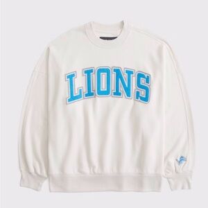 Abercrombie Detroit Lions Graphic Oversized Sunday Crew